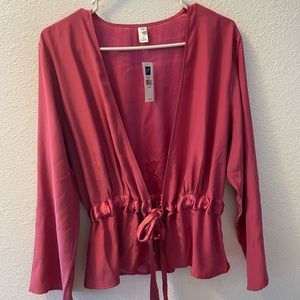 NWT GAP Silk Robe/Jacket & coordinating pajama set.